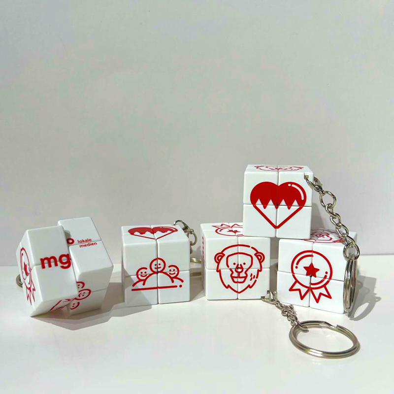 Custom Rubik’s Cube Keychain | Mini Puzzle Cube with Your Logo Printing