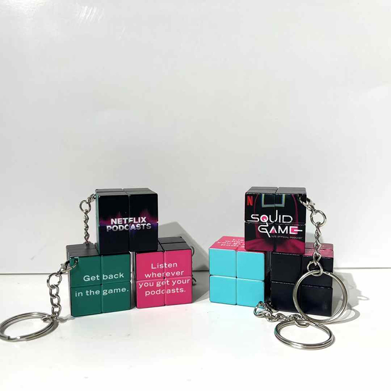 Custom Rubik’s Cube Keychain with Logo Printing - customrubikscube.com