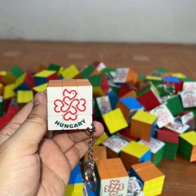 Wholesale Rubik’s Cube Keychain with Custom Design